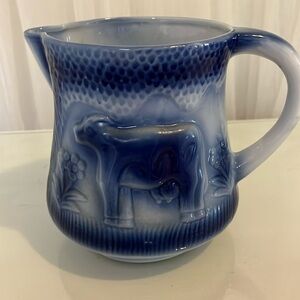 Stoneware Salty Glaze Milk Pitcher